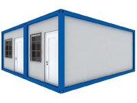 Casa de contenedores modulares de paquete plano personalizada respetuosa con el medio ambiente